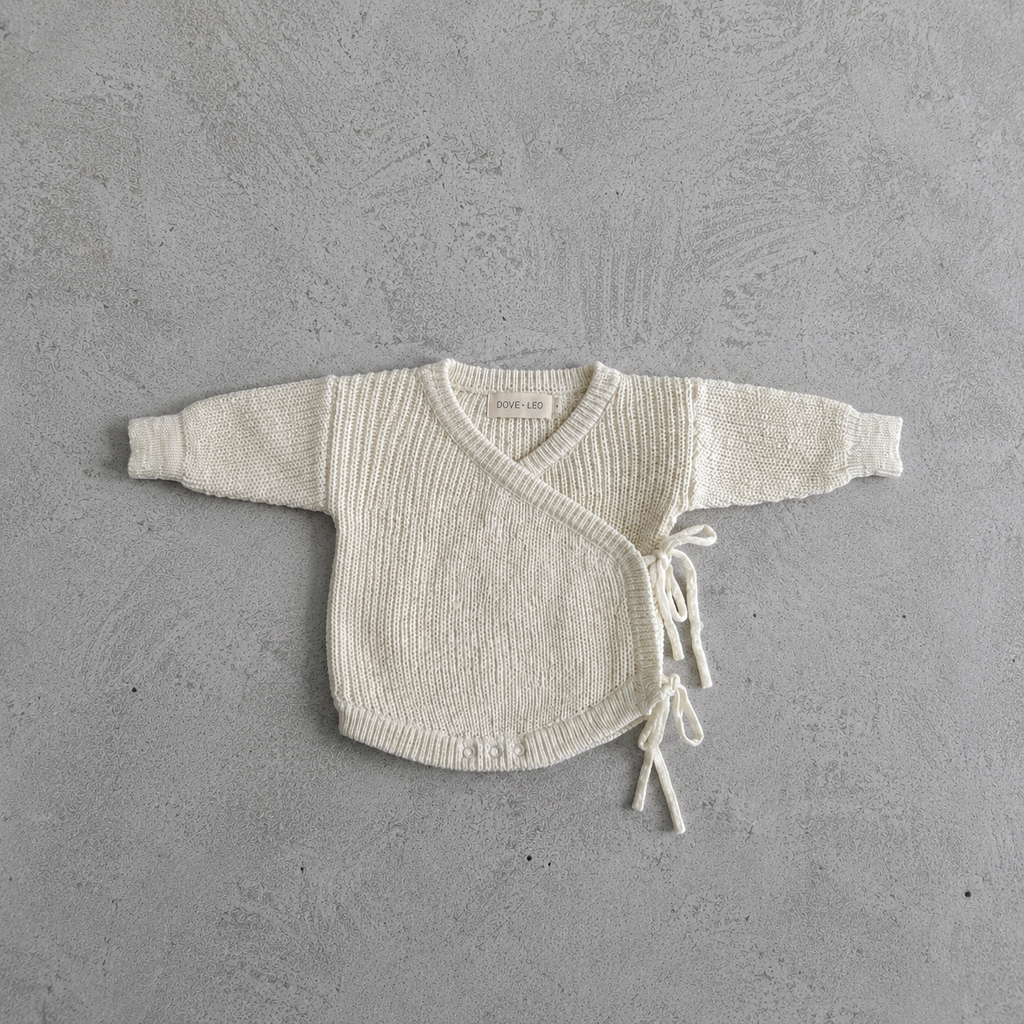 KIMONO KNIT ROMPER - MILK (Pre-Order Est. Dispatch 18th June)
