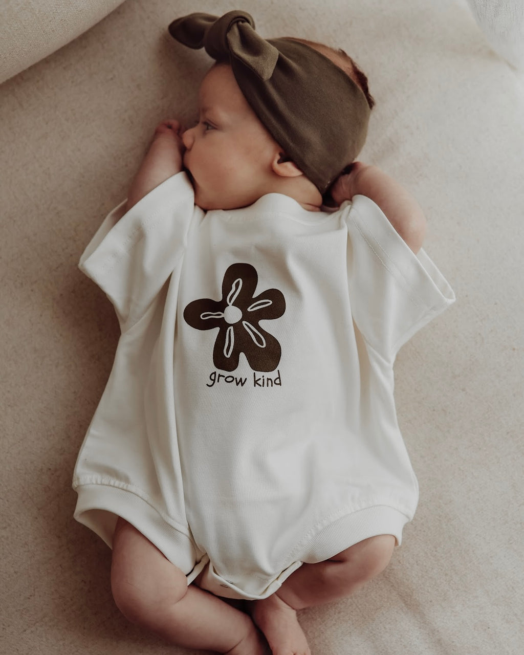 OVERSIZED TEE ROMPER - GROW KIND