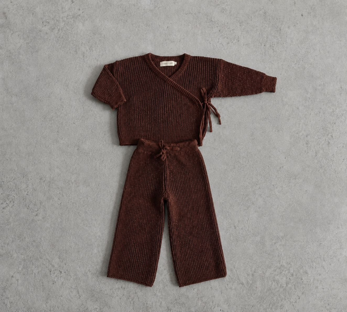 KIMONO KNIT SET - COCOA (Pre-Order Est. Dispatch 18th June)