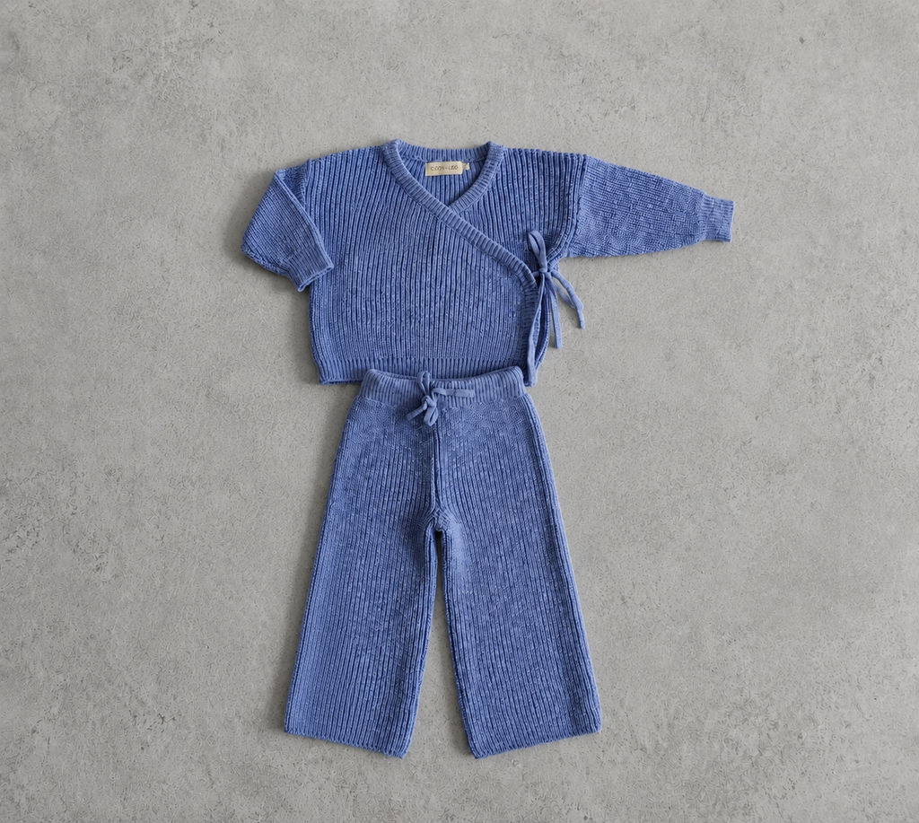 KIMONO KNIT SET - TIDE (Pre-Order Est. Dispatch 18th June)