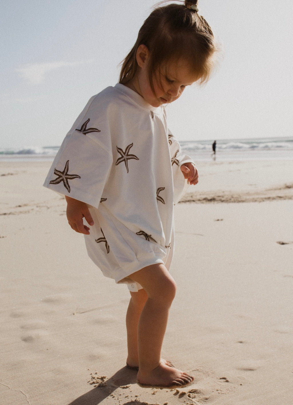 OVERSIZED TEE ROMPER - CHOC STAR