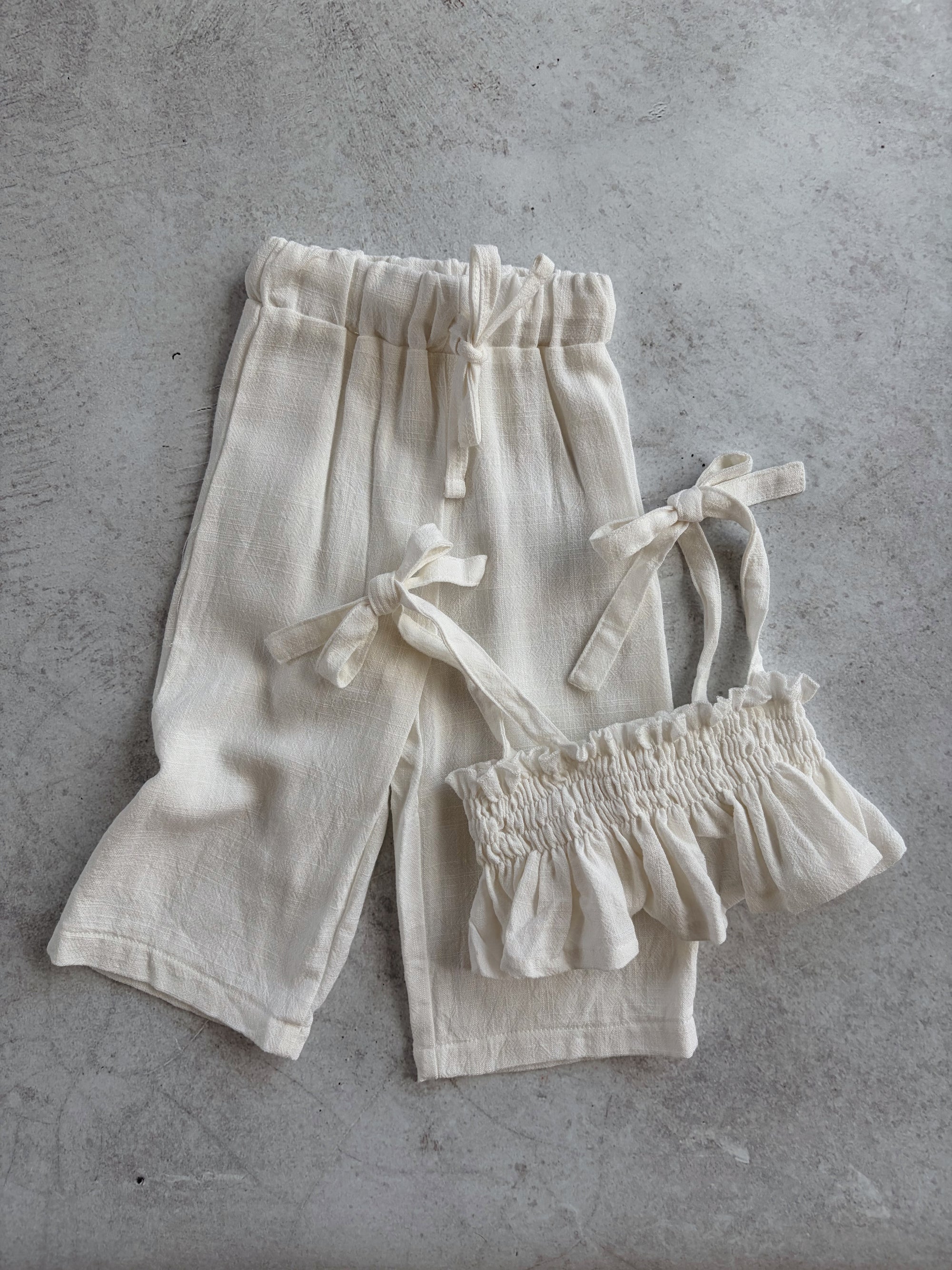LINEN PANT - MILK