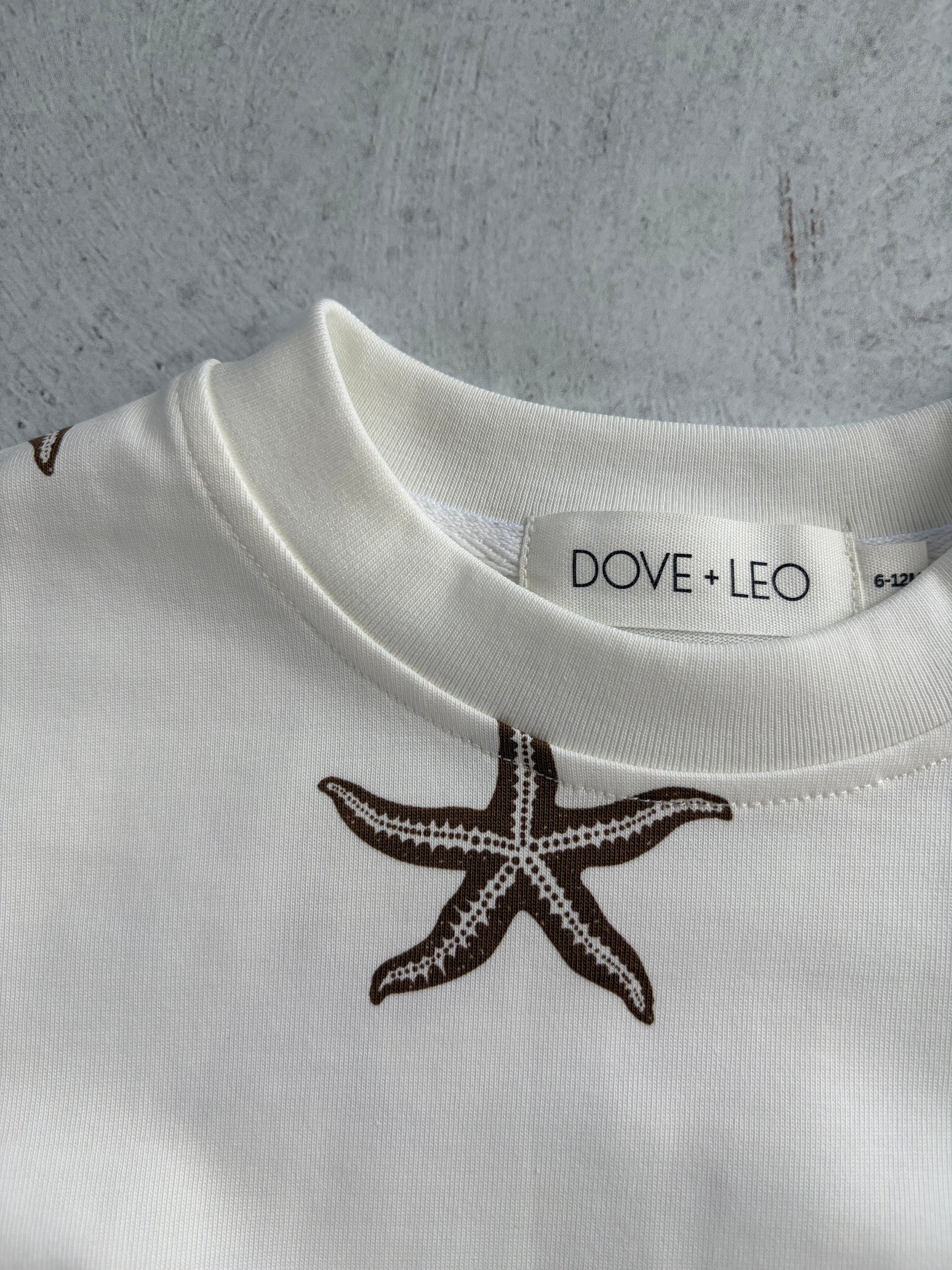 OVERSIZED TEE ROMPER - CHOC STAR