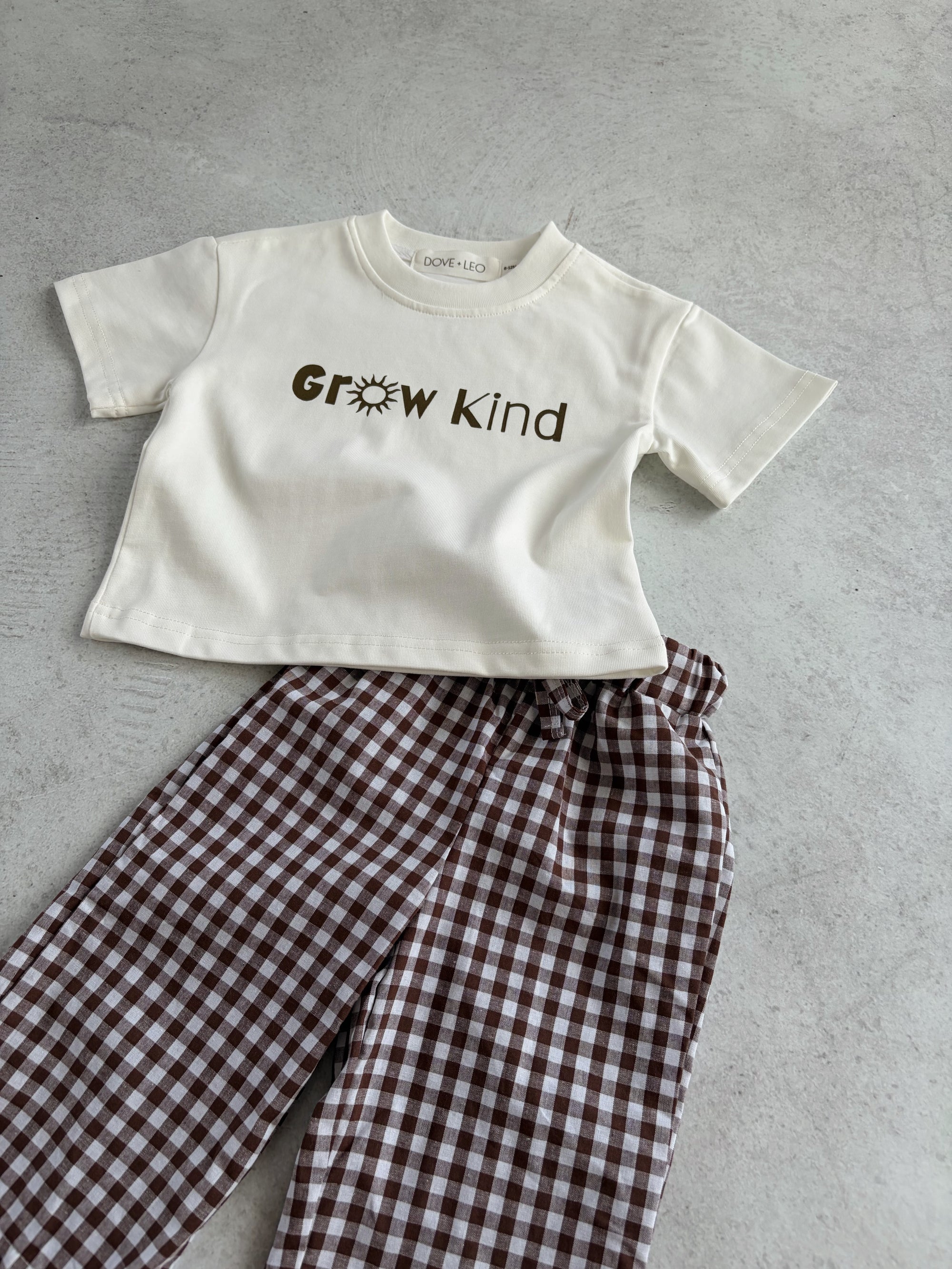 COTTON  PANT - CHOC CHECK